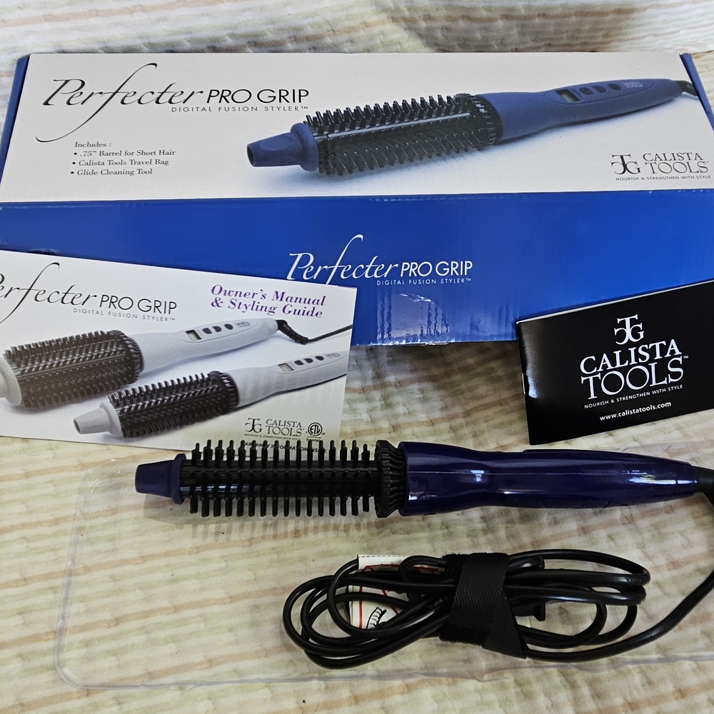 Perfecter Pro Grip Hair Styler - Dark Blue .75"